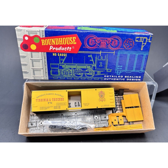 Roundhouse HO Gauge 36' Box Car Virginia & Truckee Nevada Railway w/Original box - Picture 1 of 16